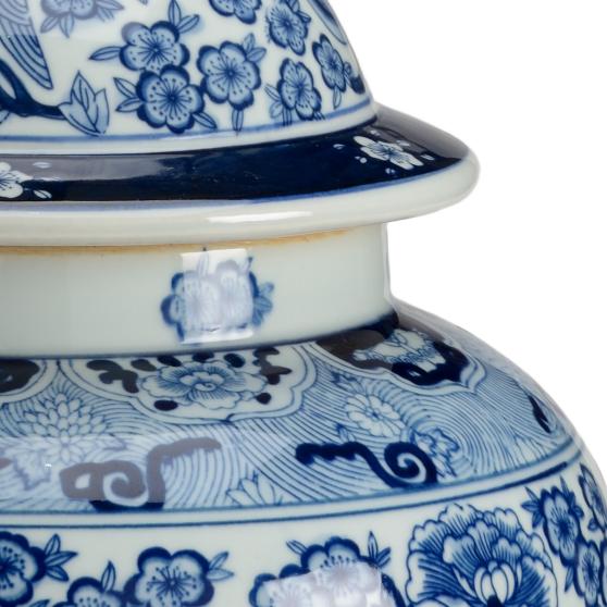 Floral Covered Urn