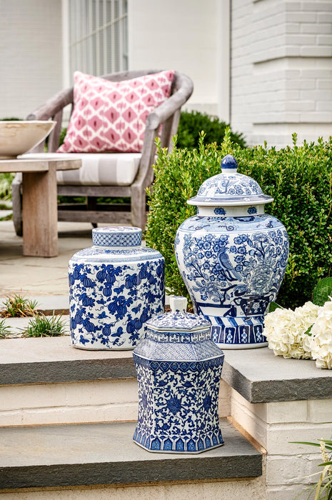 Floral Covered Urn