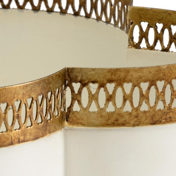 Chelsea House Tracery Cachepot - Cream (Sm)