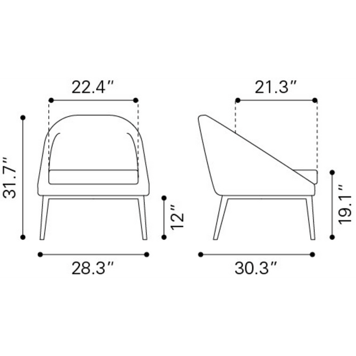 Zuo Modern Carter Accent Chair