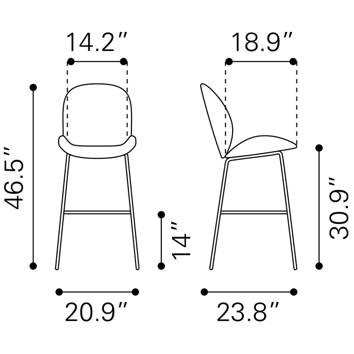 Zuo Modern Miles Barstool