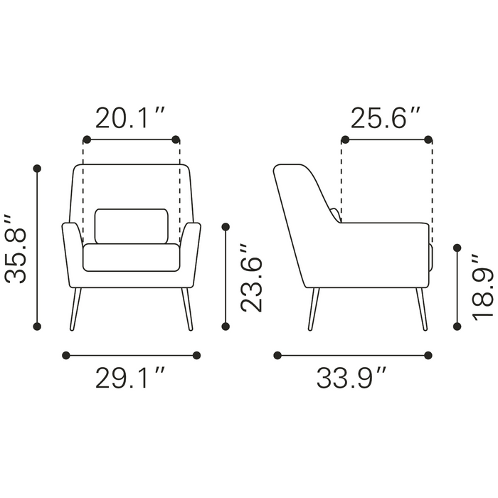 Zuo Modern Ontario Accent Chair