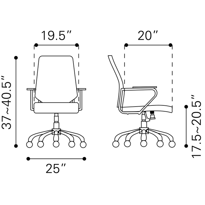 Enterprise Low Back Office Chair