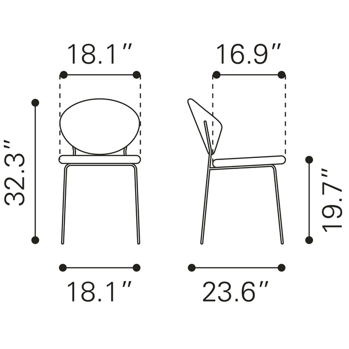 Zuo Modern Clyde Dining Chair