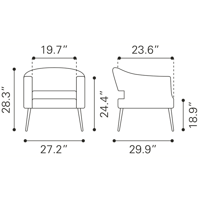 Zuo Modern Berkeley Accent Chair