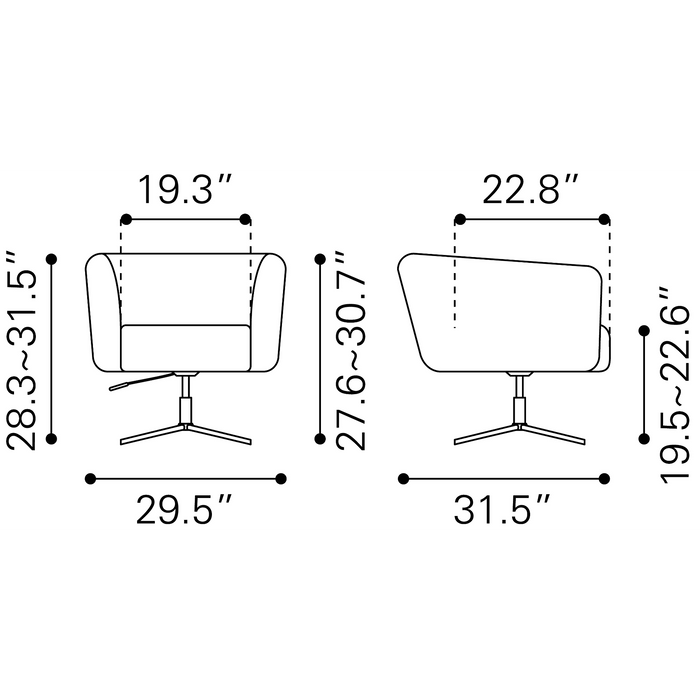 Zuo Modern Elia Accent Chair