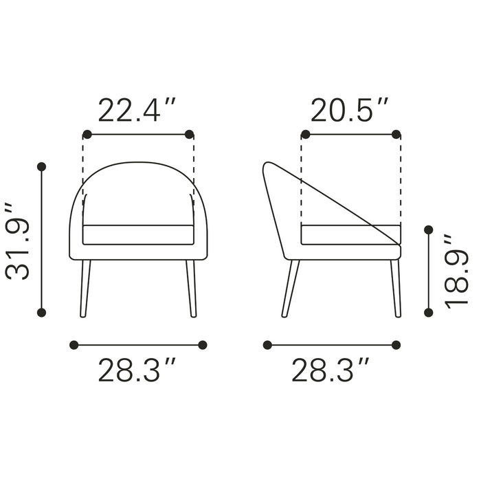 Zuo Modern Cruise Accent Chair