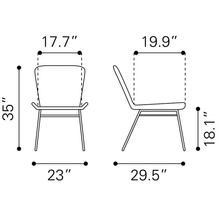 Zuo Modern Lorena Dining Chair