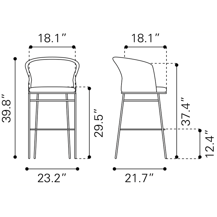 Zuo Modern Freycinet Barstool