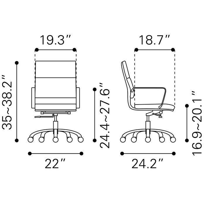 Zuo Modern Ithaca Office Chair