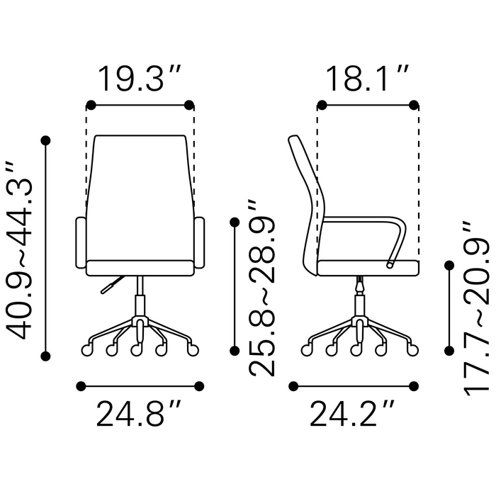 Zuo Modern  Primero Office Chair