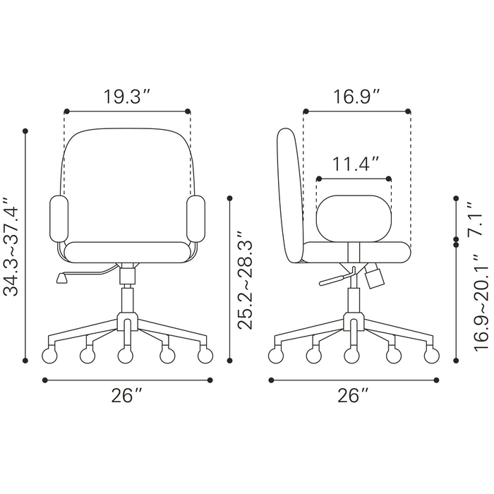 Zuo Modern Lionel Office Chair