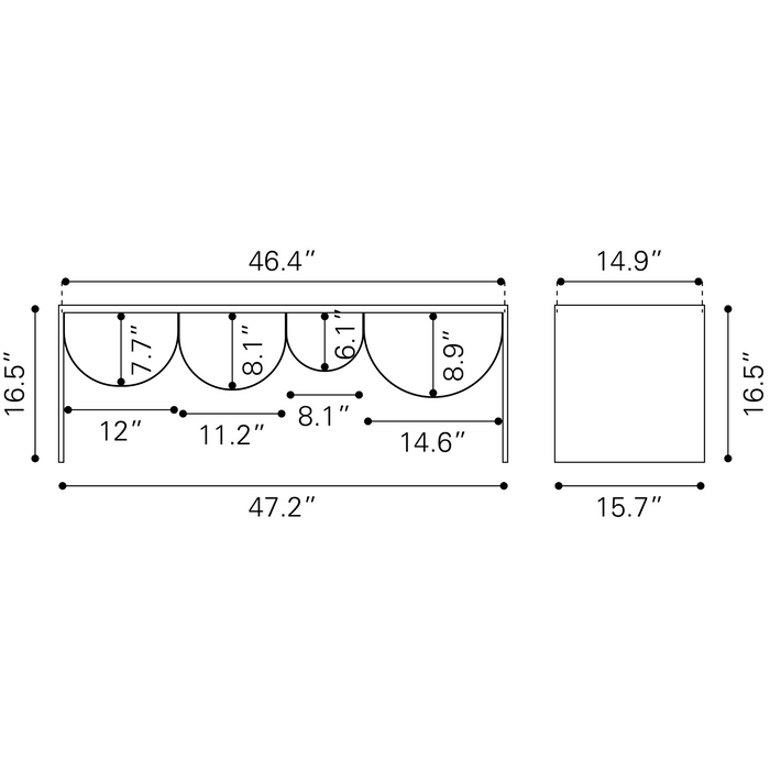 Zuo Modern Aveiro Coffee Table