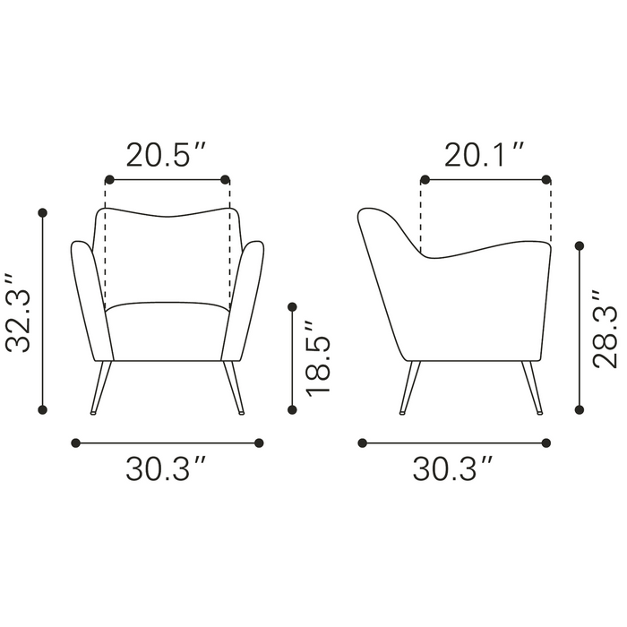 Zuo Modern Zoco Accent Chair