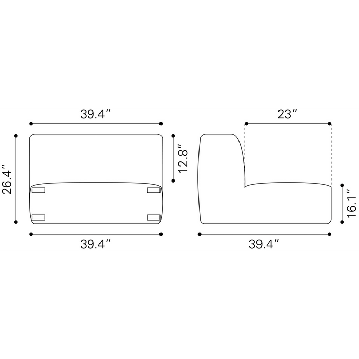 Zuo Modern Luanda Middle Chair