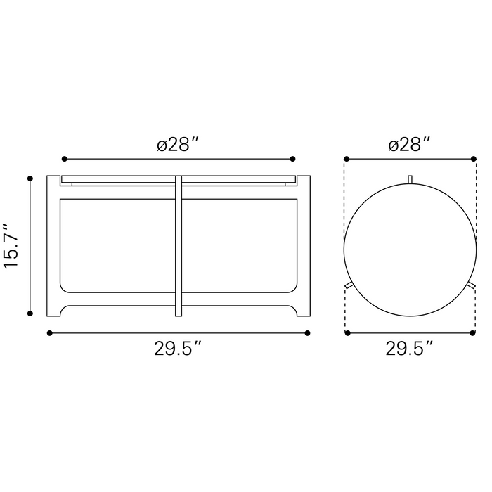 Zuo Modern Barmas Coffee Table