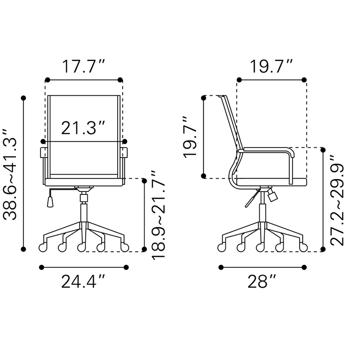 Zuo Modern Auction Office Chair