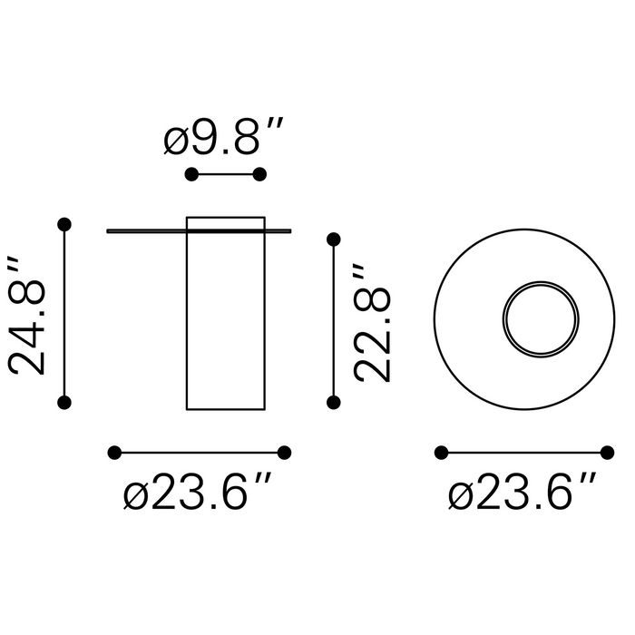 Zuo Modern Emi End Table