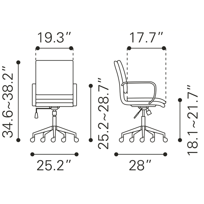 Zuo Modern Partner Office Chair