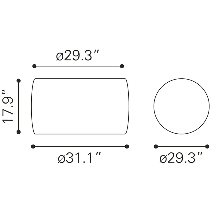 Zuo Modern Bob Coffee Table