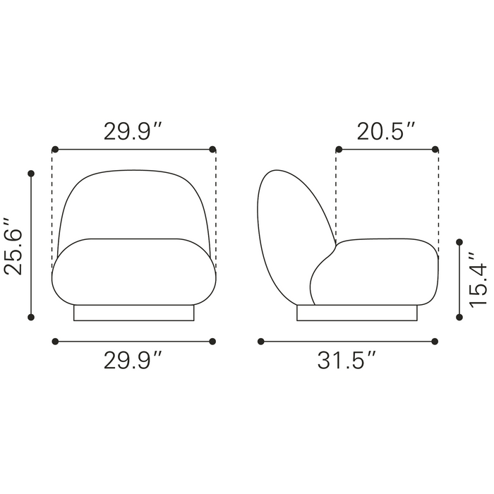 Zuo Modern Myanmar Accent Chair