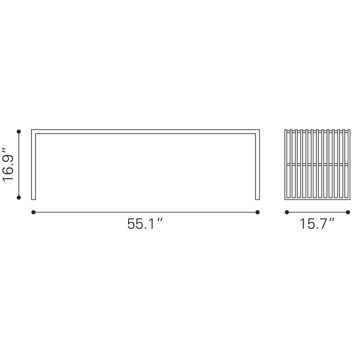 Zuo Modern Tania Bench