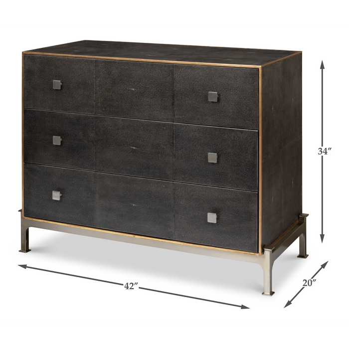 Sarreid Grey Shagreen Dresser