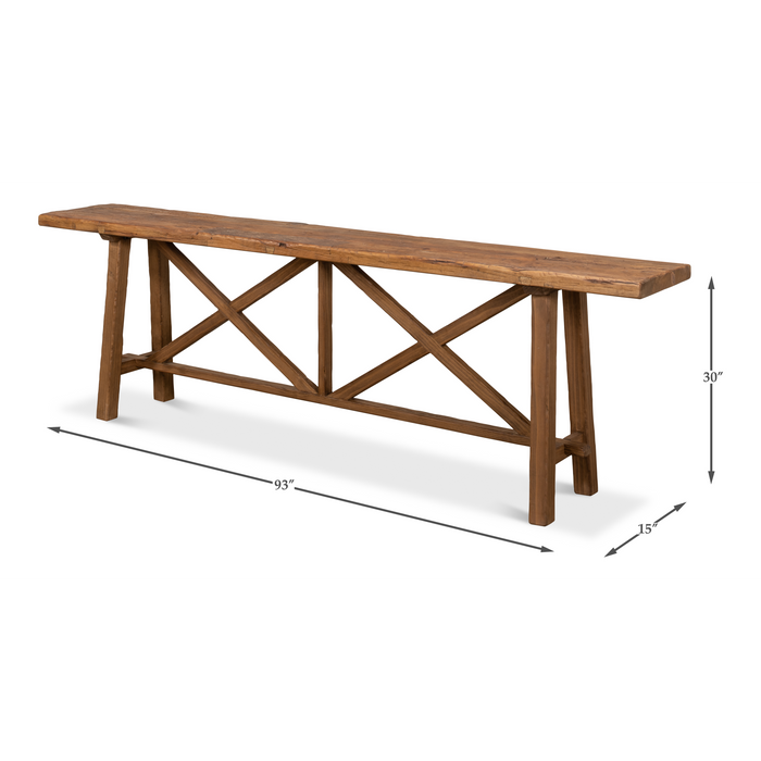 Sarreid Double X Base Sofa Table