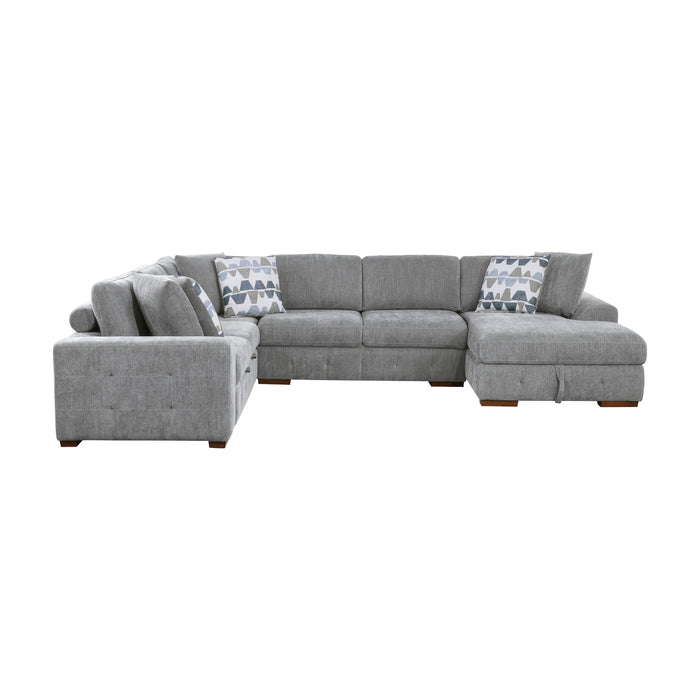 Homelegance Raife 4-Piece Sectional with Right Chaise