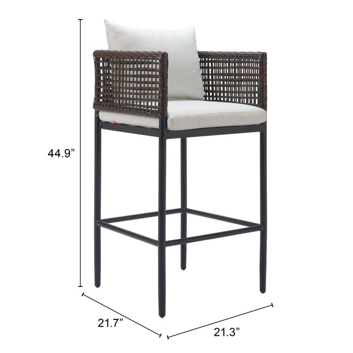 Zuo Modern Palm Paradise Barstool