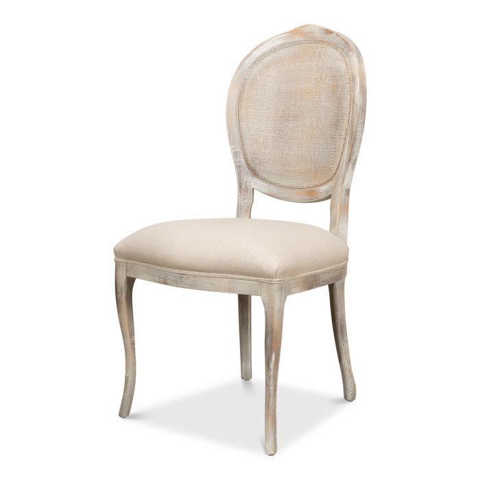 Sarreid Oval Cane Back Chair