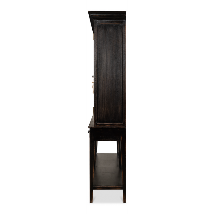 Sarreid Beacon Hill Display Case  Ebony