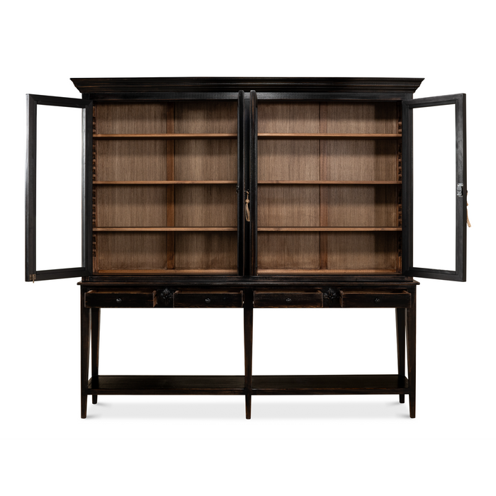 Sarreid Beacon Hill Display Case  Ebony