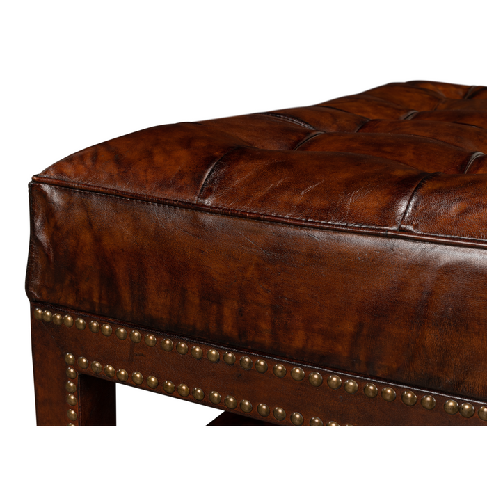 Sarreid  Vintage Tufted Ottoman