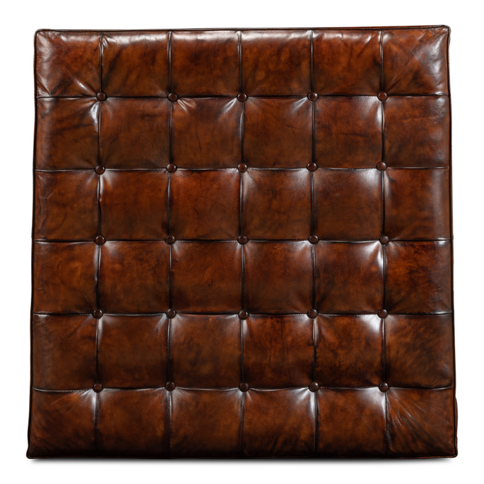 Sarreid  Vintage Tufted Ottoman