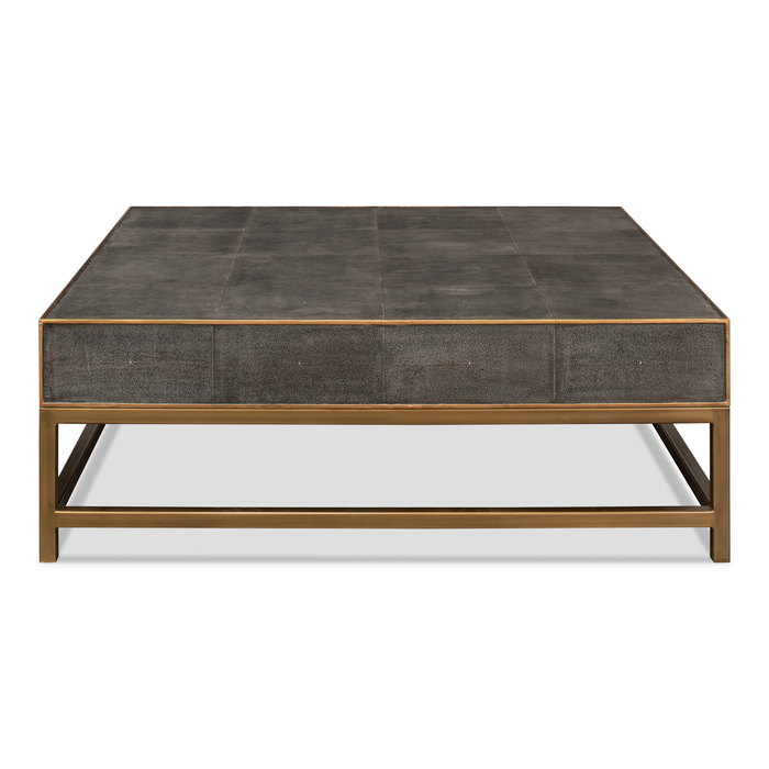 Sarreid Gideon Shagreen Square Coffee Table