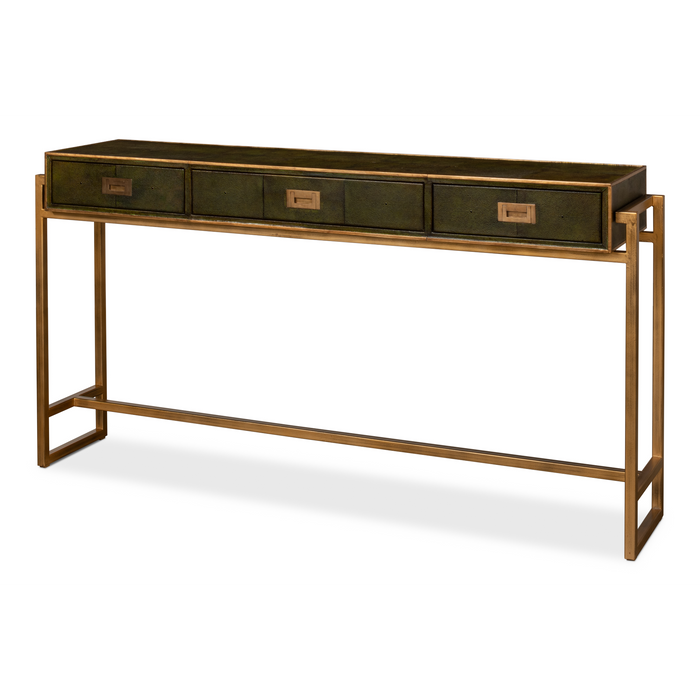 Sarreid Shagreen Console Table