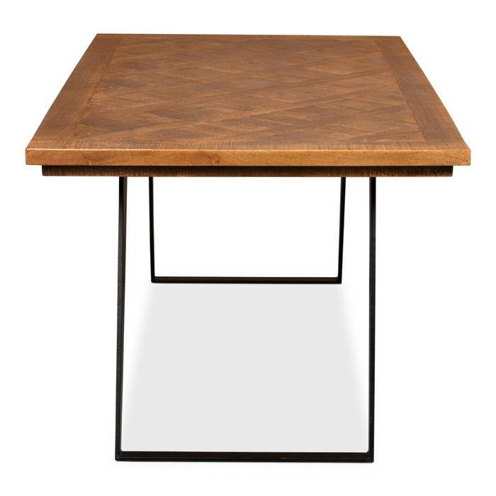 Sarreid Paige Parquet Top Dining Table