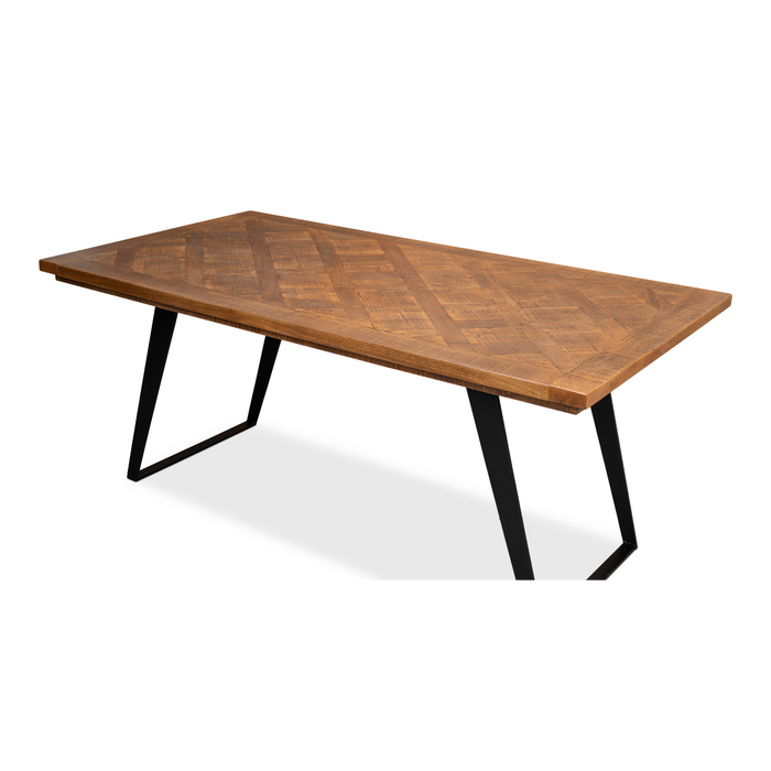 Sarreid Paige Parquet Top Dining Table