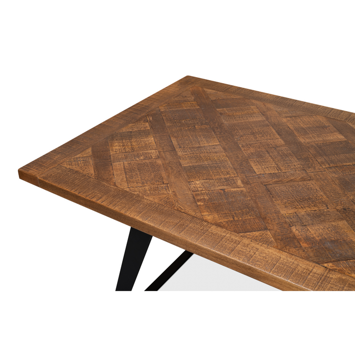 Sarreid Paige Parquet Top Dining Table