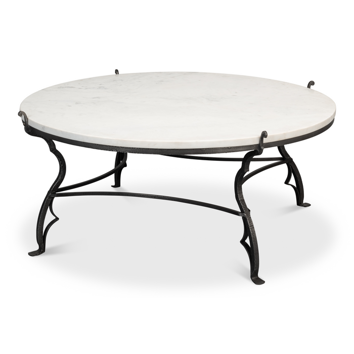 Sarreid Marylin Coffee Table With Marble Top