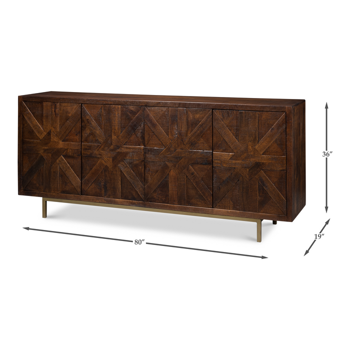 Sarreid Griglia Four Door Sideboard