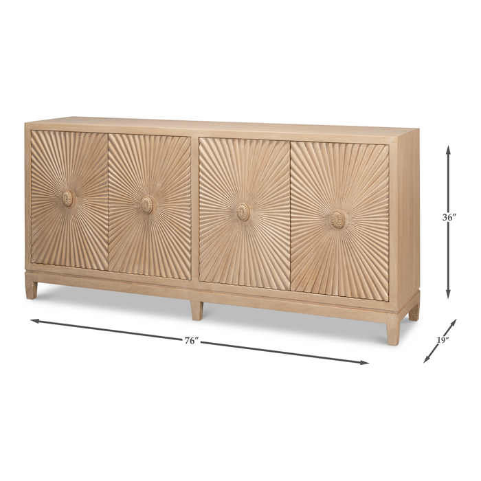 Sarreid Rayon Four Door Sideboard