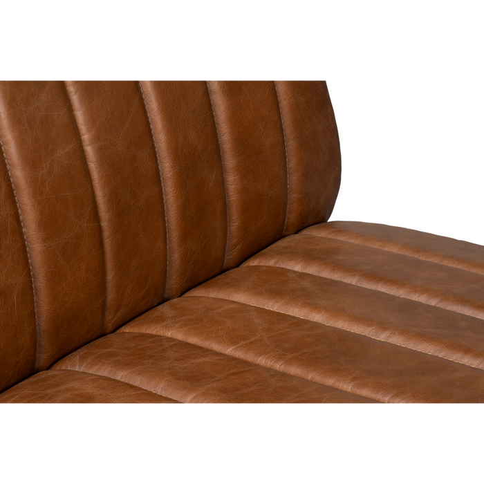 Sarreid Agave Slipper Chair In Distilled Leather