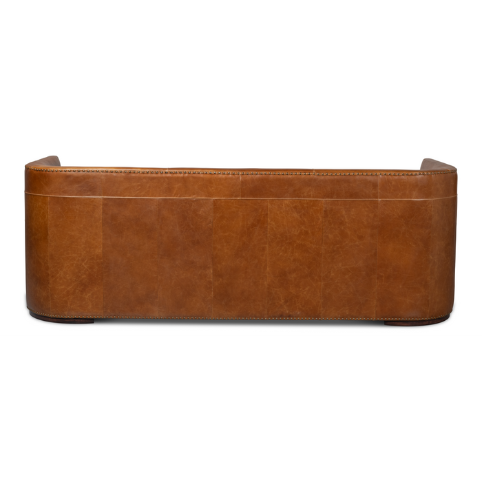 Sarreid Mcmillan Distilled Leather Sofa