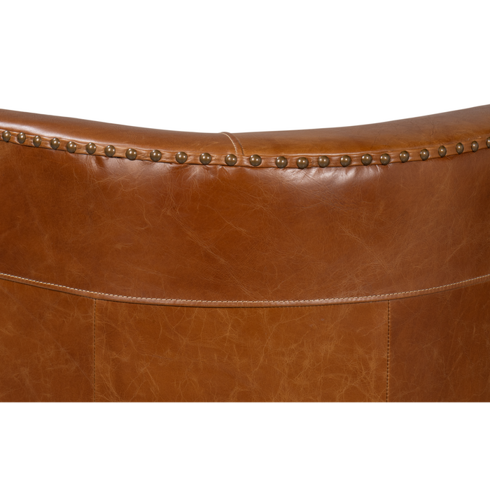 Sarreid Mcmillan Distilled Leather Sofa