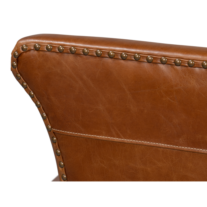 Sarreid Mcmillan Distilled Leather Sofa