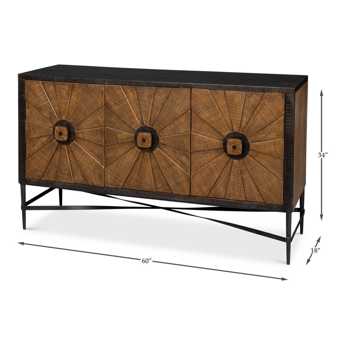 Sarreid Luke 3 Door Sideboard