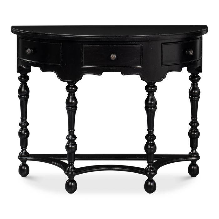 Sarreid Abraham Half Round Console