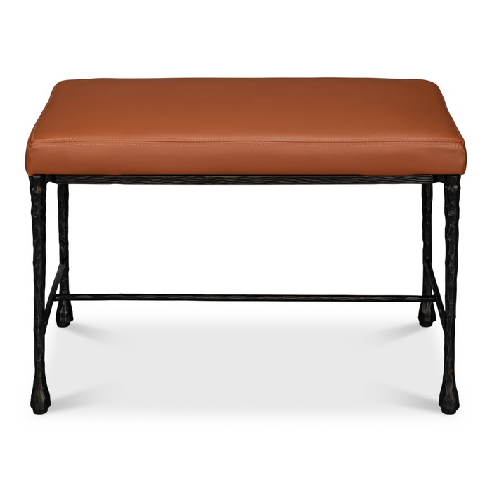 Sarreid Kings Road Leather Bench